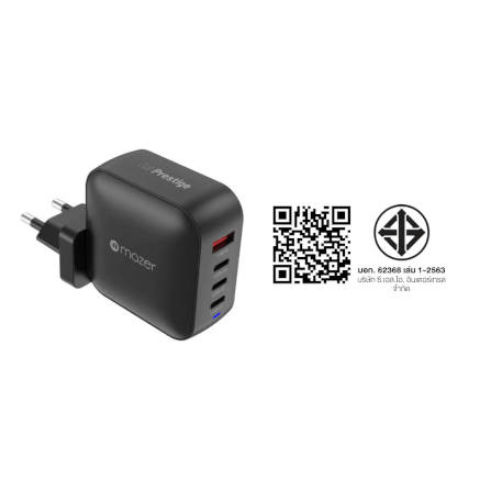 หัวชาร์จ MAZER M-G70W-V5-BK กำลังไฟ 70 วัตต์ สีดำ_4